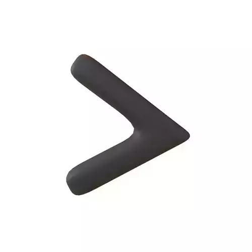 Calculation Strict Inequality Greater Than Symbol V1 001 Low-poly 3D model