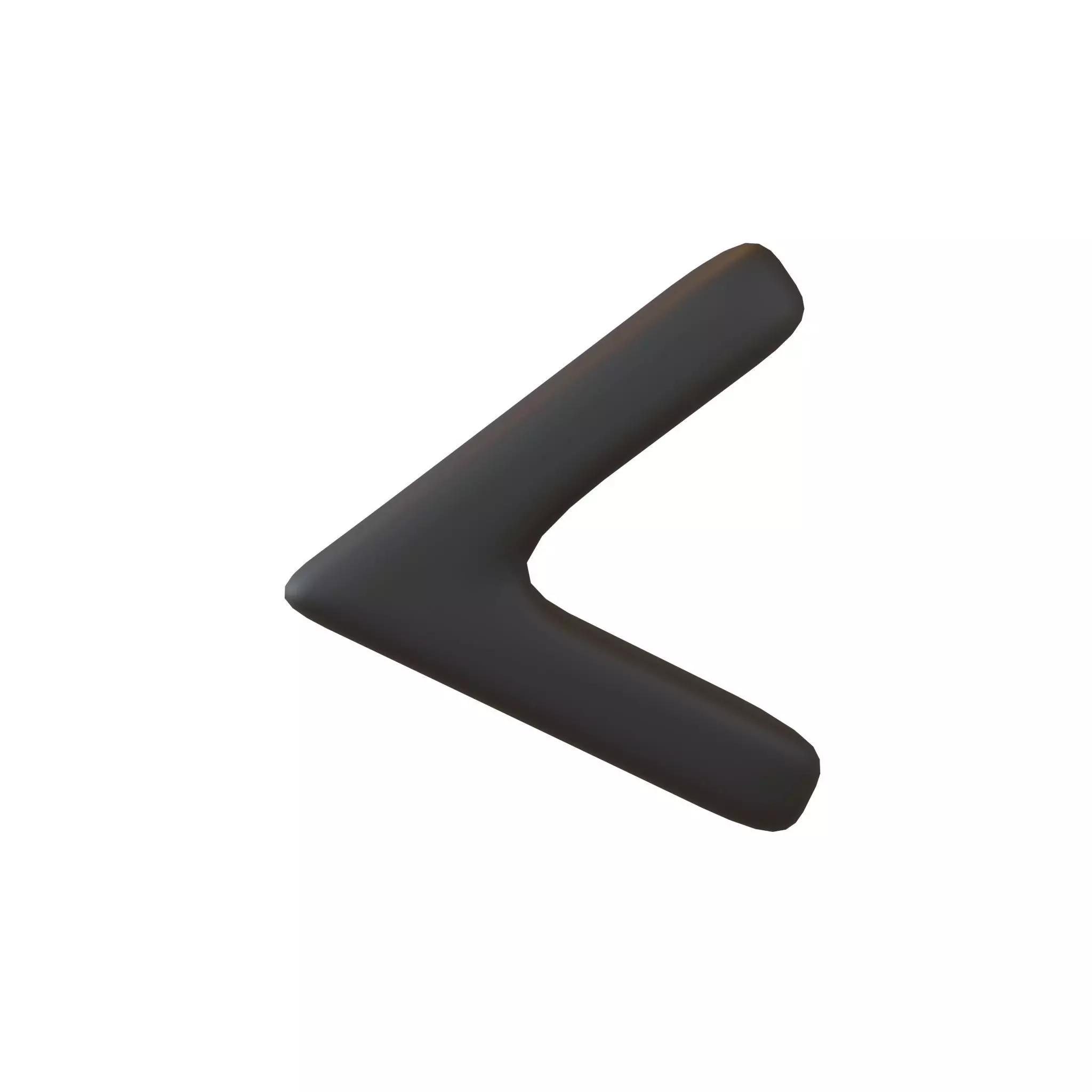 Calculation Strict Inequality Less Than Symbol V1 001 Low-poly 3D model