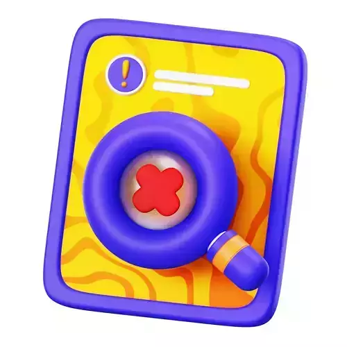 Search Not Found 3D Icon