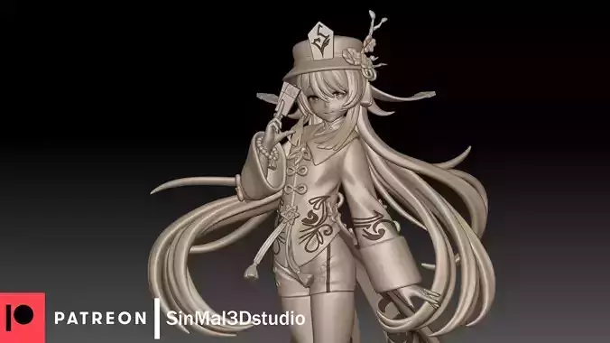 Genshin impact HuTao 3d print model  3D print model