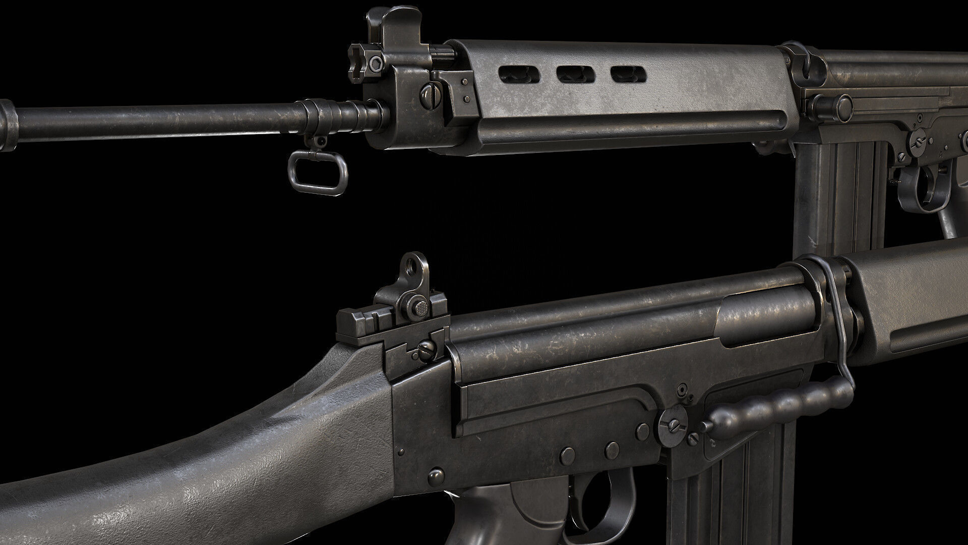 Modern AAA Mega all in one 30 weapons pack Game-Ready PBR Low-poly 3D model_61