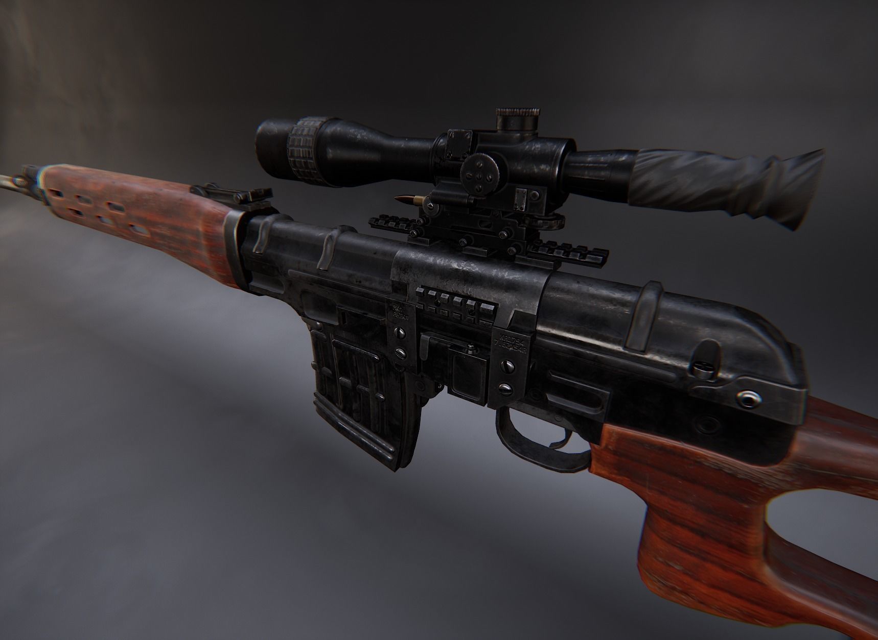 Modern AAA Mega all in one 30 weapons pack Game-Ready PBR Low-poly 3D model_84