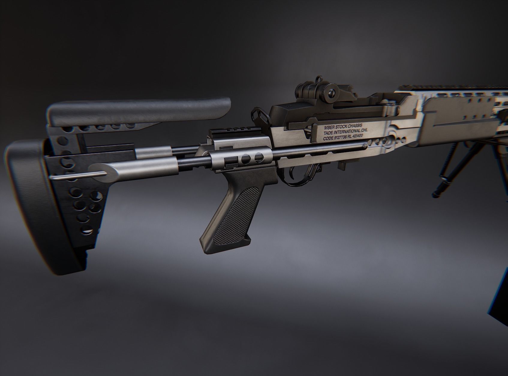 Modern AAA Mega all in one 30 weapons pack Game-Ready PBR Low-poly 3D model_128