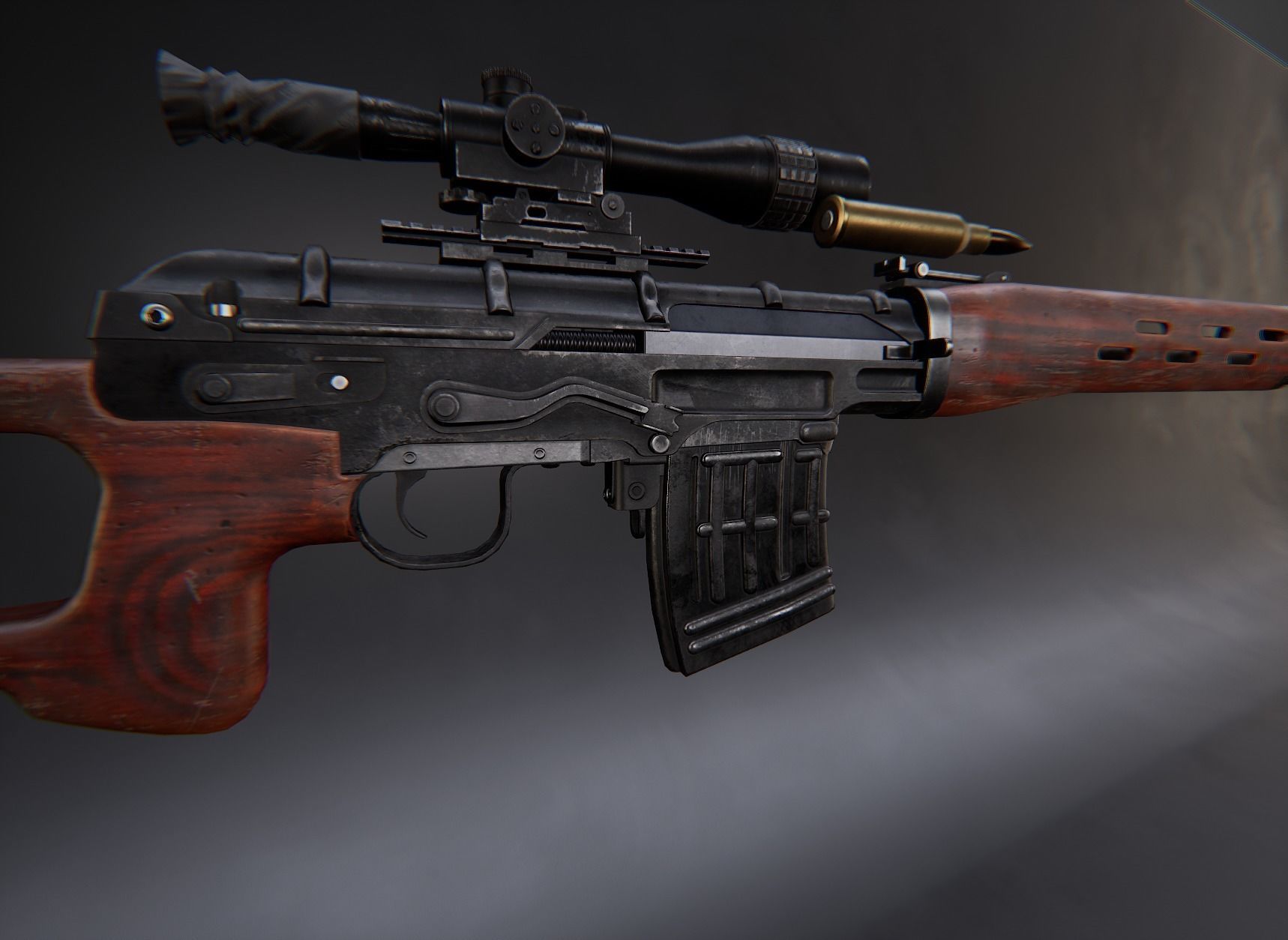 Modern AAA Mega all in one 30 weapons pack Game-Ready PBR Low-poly 3D model_87