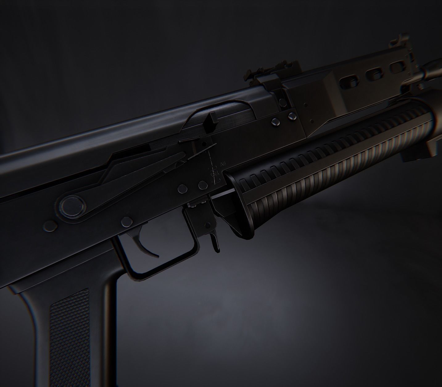 Modern AAA Mega all in one 30 weapons pack Game-Ready PBR Low-poly 3D model_81