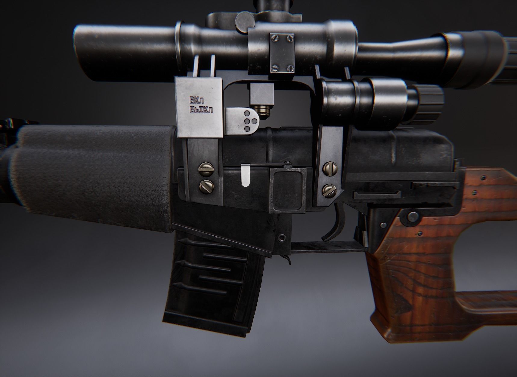 Modern AAA Mega all in one 30 weapons pack Game-Ready PBR Low-poly 3D model_133