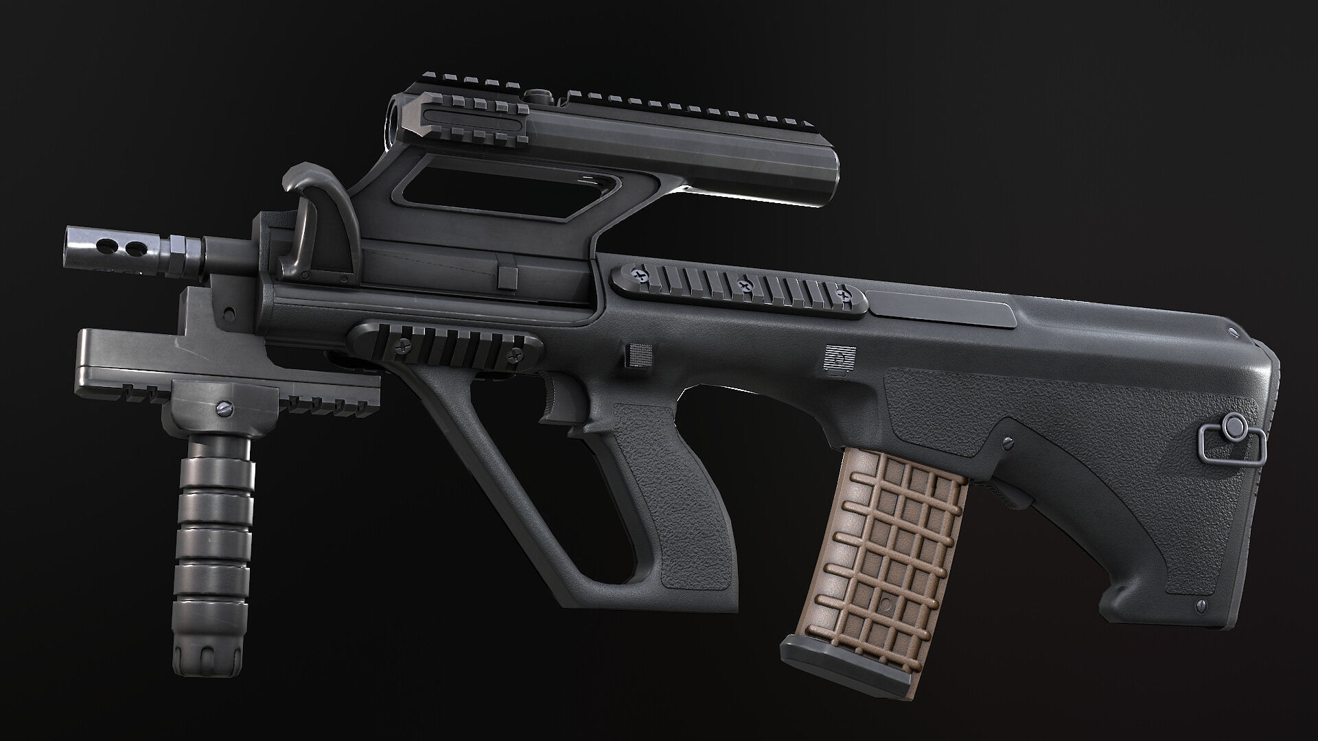 Modern AAA Mega all in one 30 weapons pack Game-Ready PBR Low-poly 3D model_16