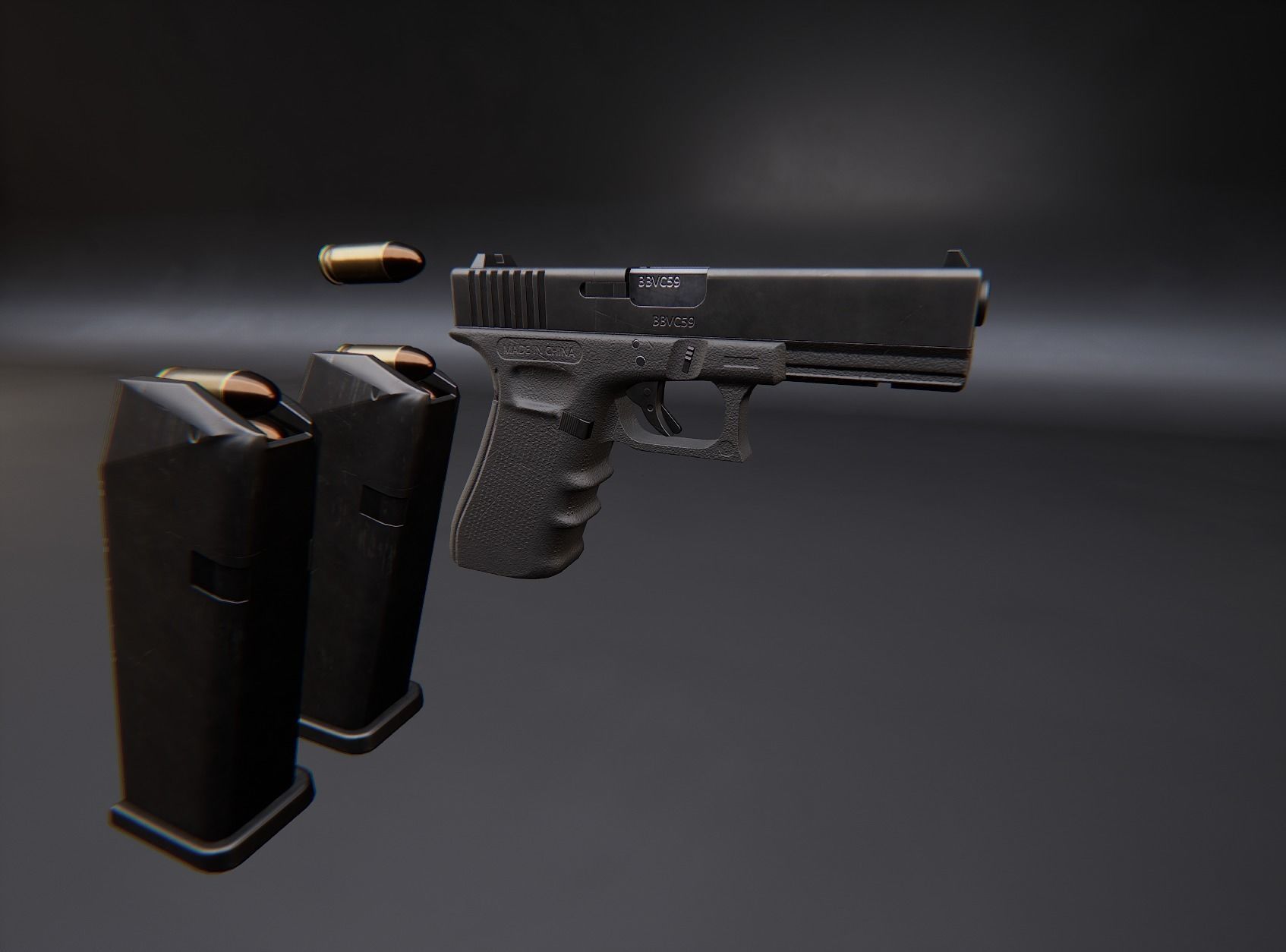 Modern AAA Mega all in one 30 weapons pack Game-Ready PBR Low-poly 3D model_95