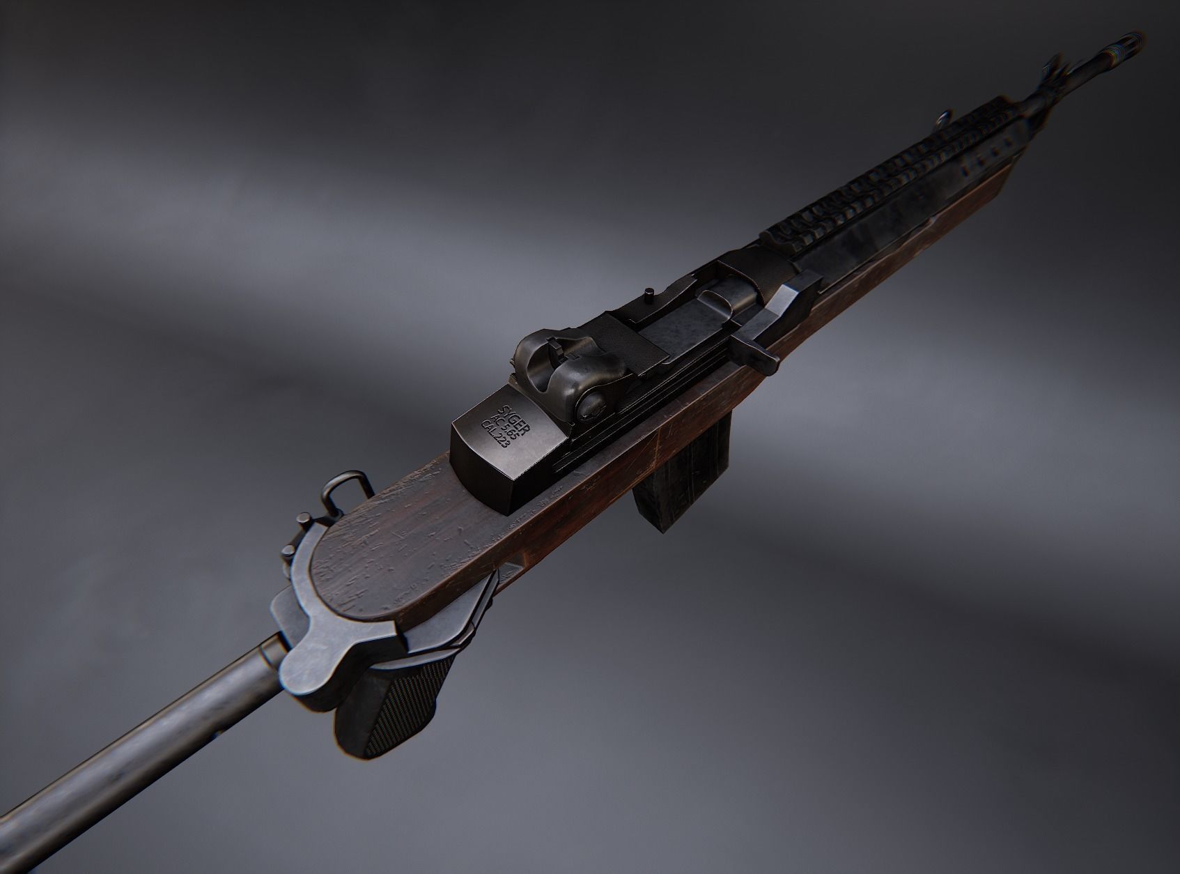 Modern AAA Mega all in one 30 weapons pack Game-Ready PBR Low-poly 3D model_125