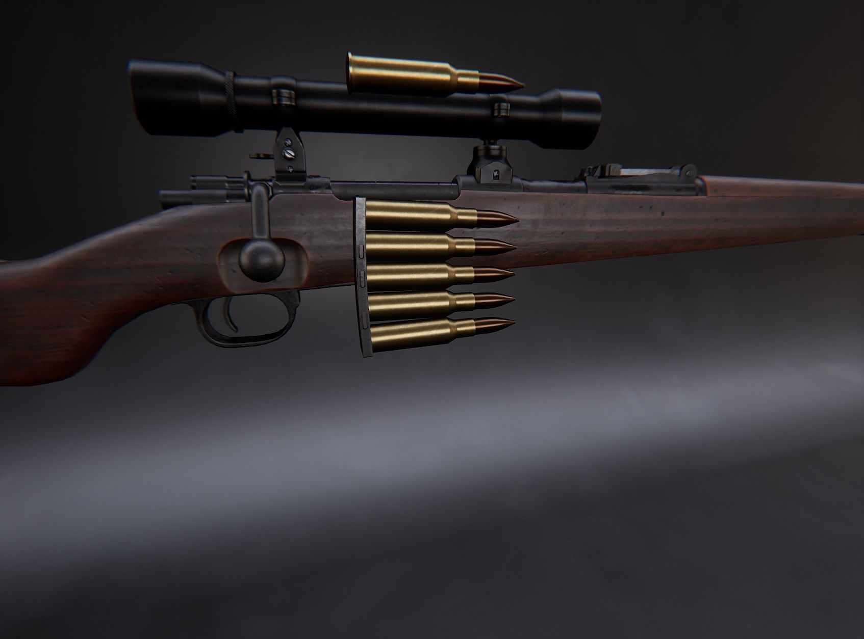 Modern AAA Mega all in one 30 weapons pack Game-Ready PBR Low-poly 3D model_94