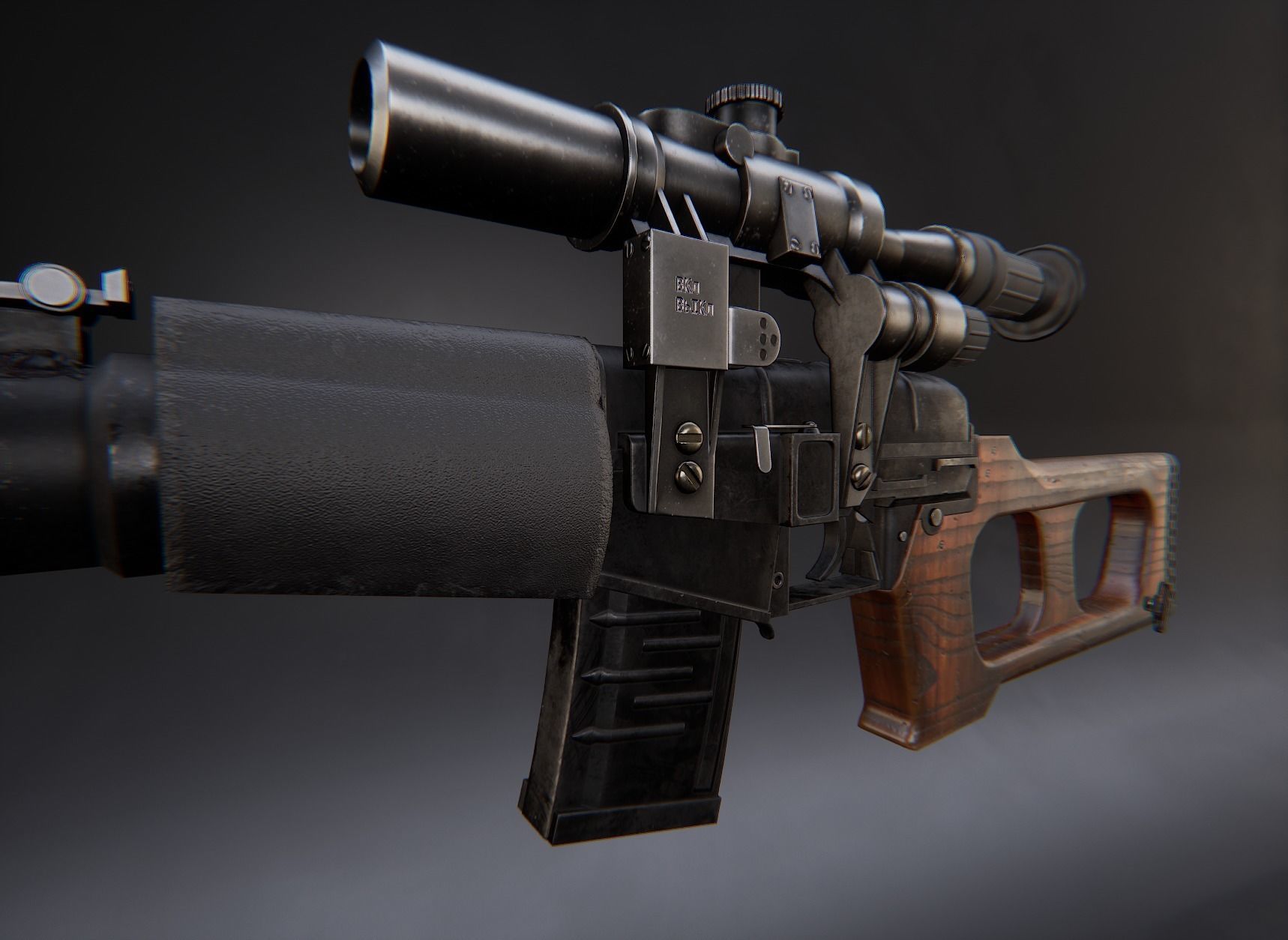 Modern AAA Mega all in one 30 weapons pack Game-Ready PBR Low-poly 3D model_137