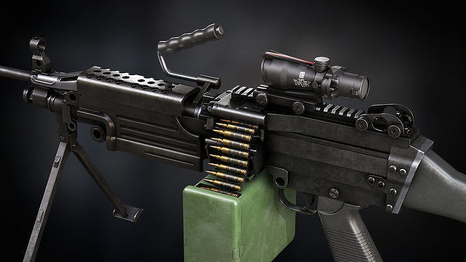 Modern AAA Mega all in one 30 weapons pack Game-Ready PBR Low-poly 3D model_7