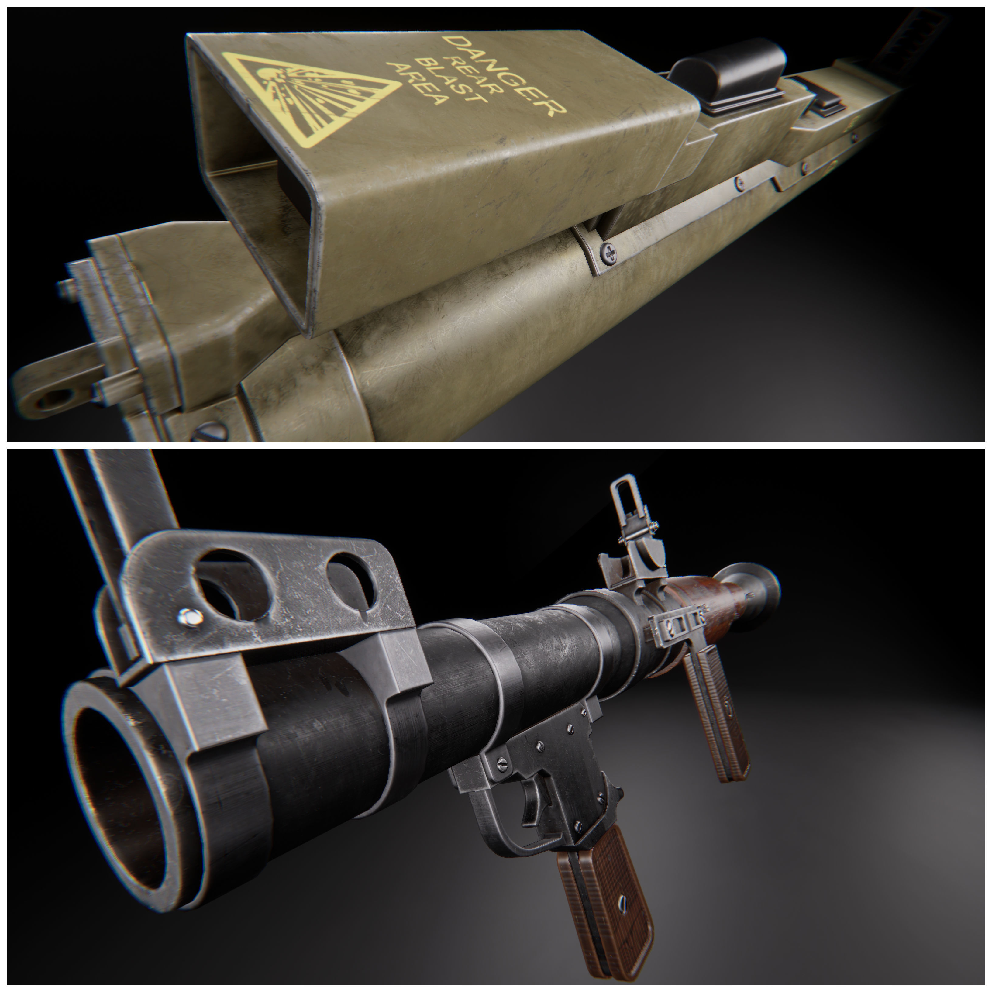 Modern AAA Mega all in one 30 weapons pack Game-Ready PBR Low-poly 3D model_3