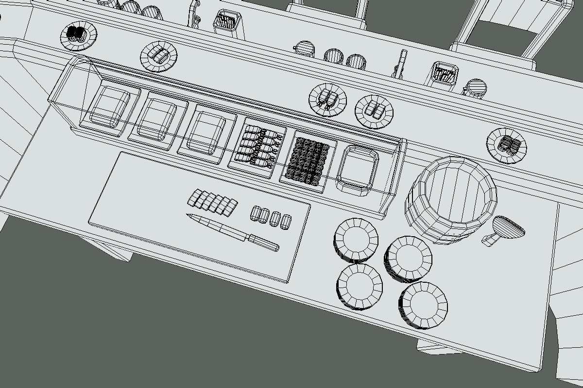 Cute Sushi Restaurant Set Low-poly 3D model_18