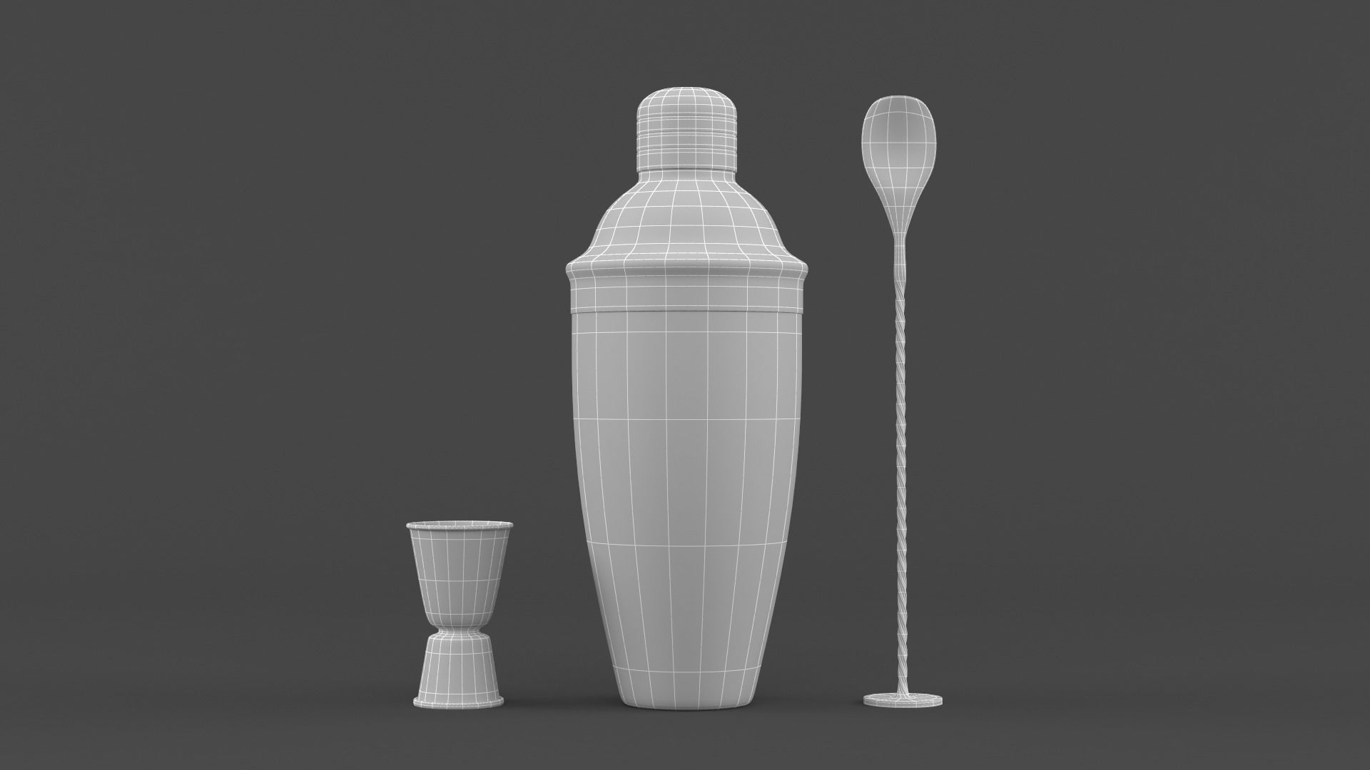 Cocktail Shaker 3D model_5