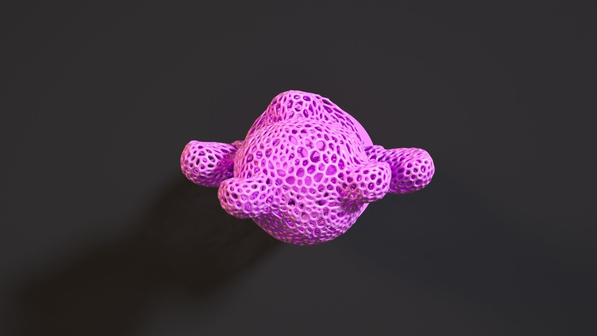 Bear voronoi 3D print model_8