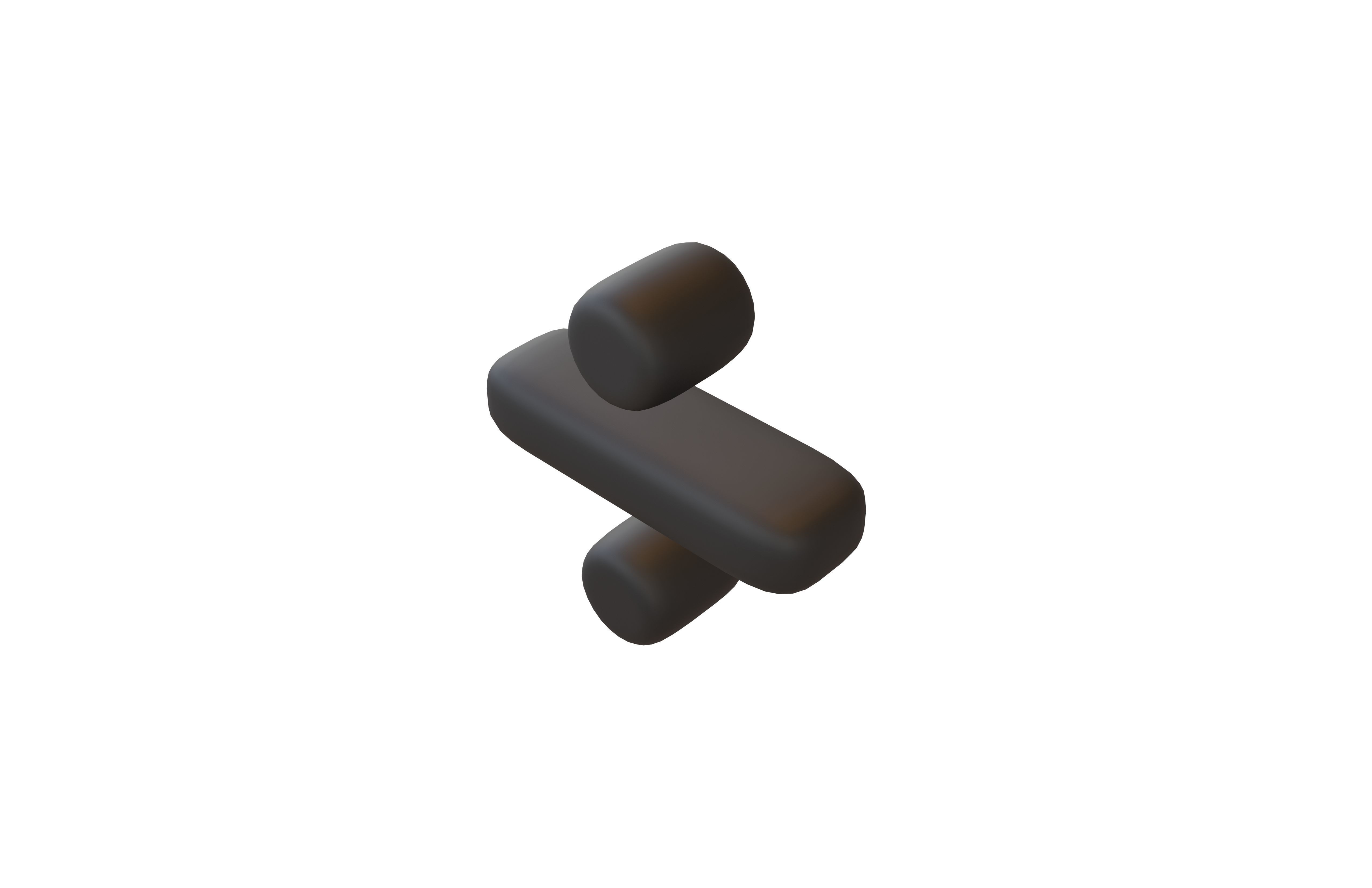 Calculation Division Symbol v1 001 Low-poly 3D model_3