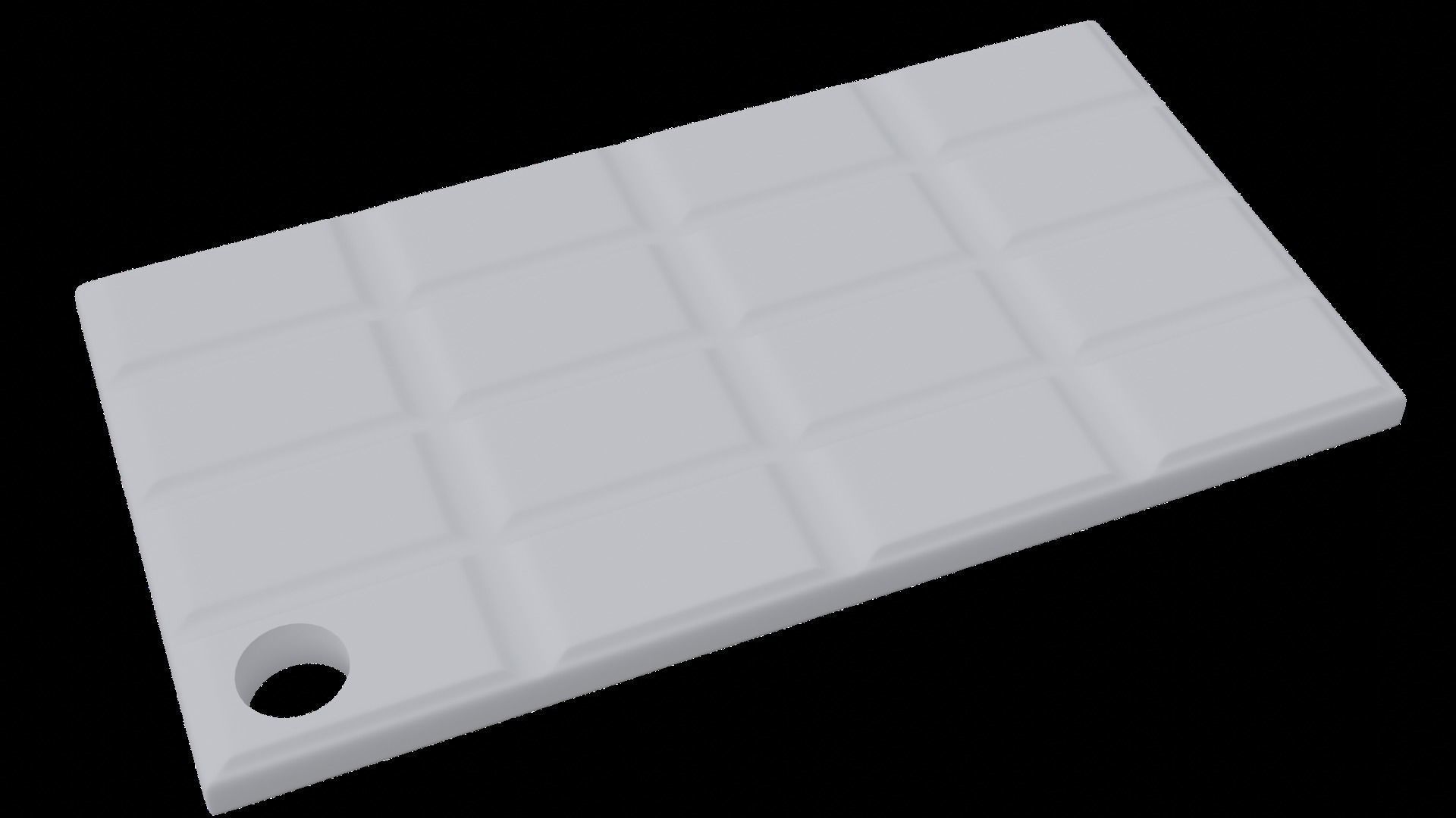 Chokolate bar keychain for 3d printing 3D print model_1