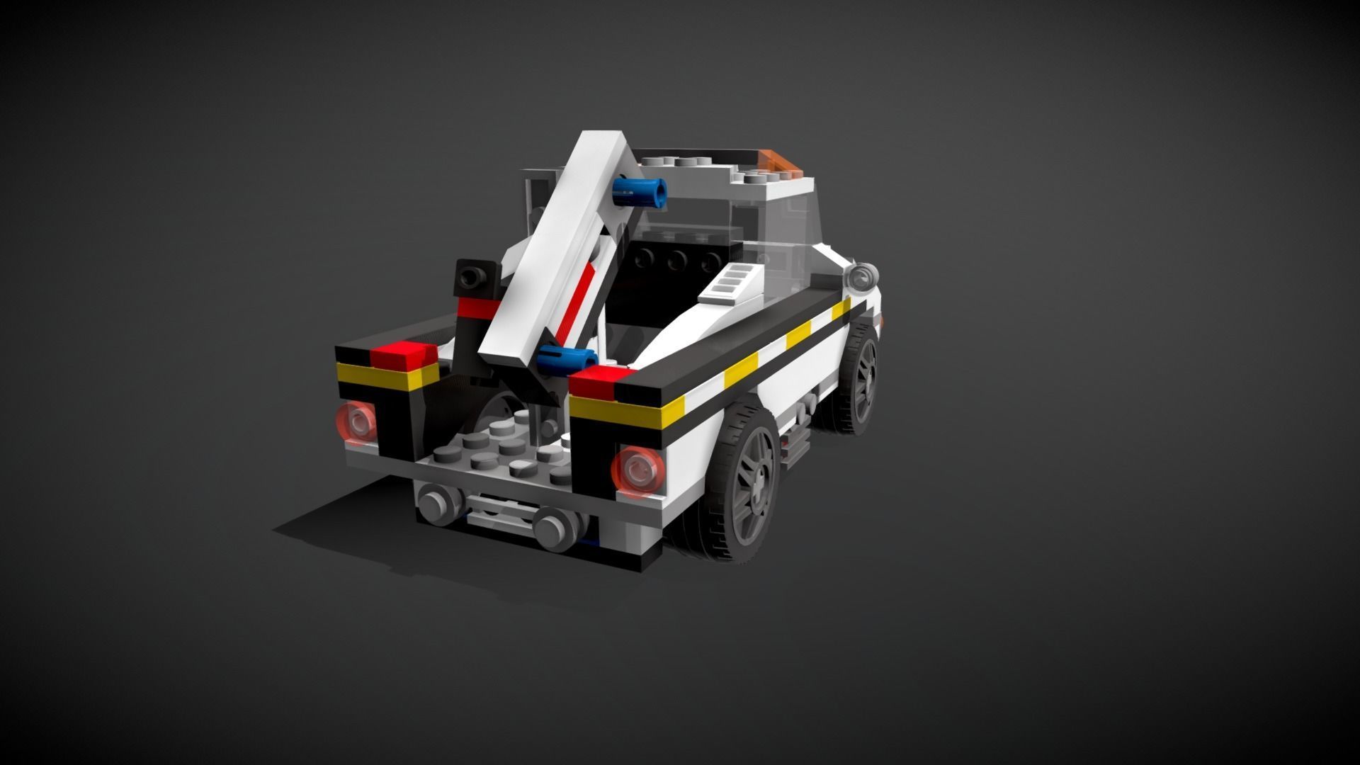 Lego Highway Speedster Truck 3D model_7