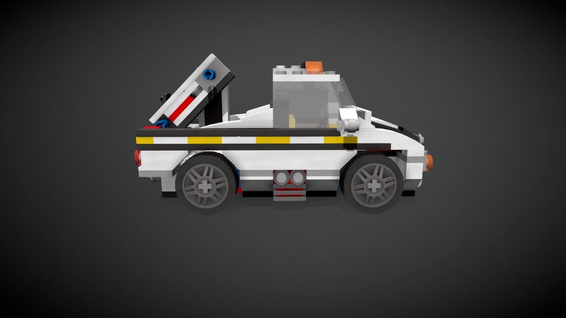Lego Highway Speedster Truck 3D model_6