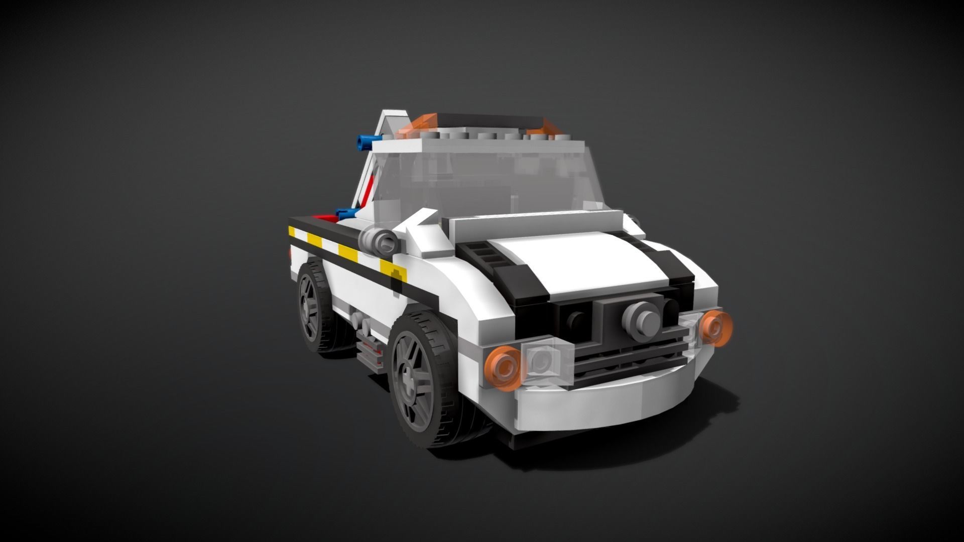 Lego Highway Speedster Truck 3D model_1