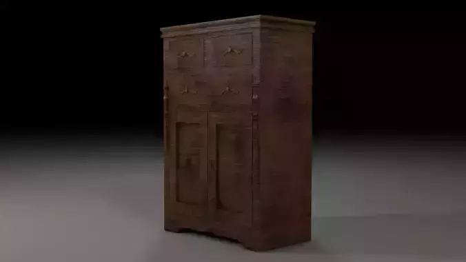 Wardrobe wooden cabinet