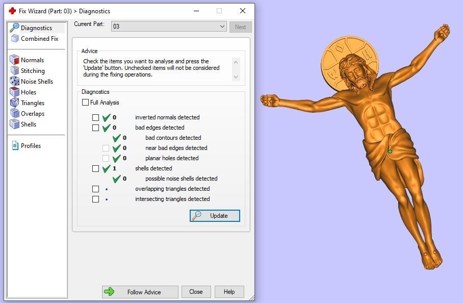 Saint michael  jesus orthodox cross 3D print model_11