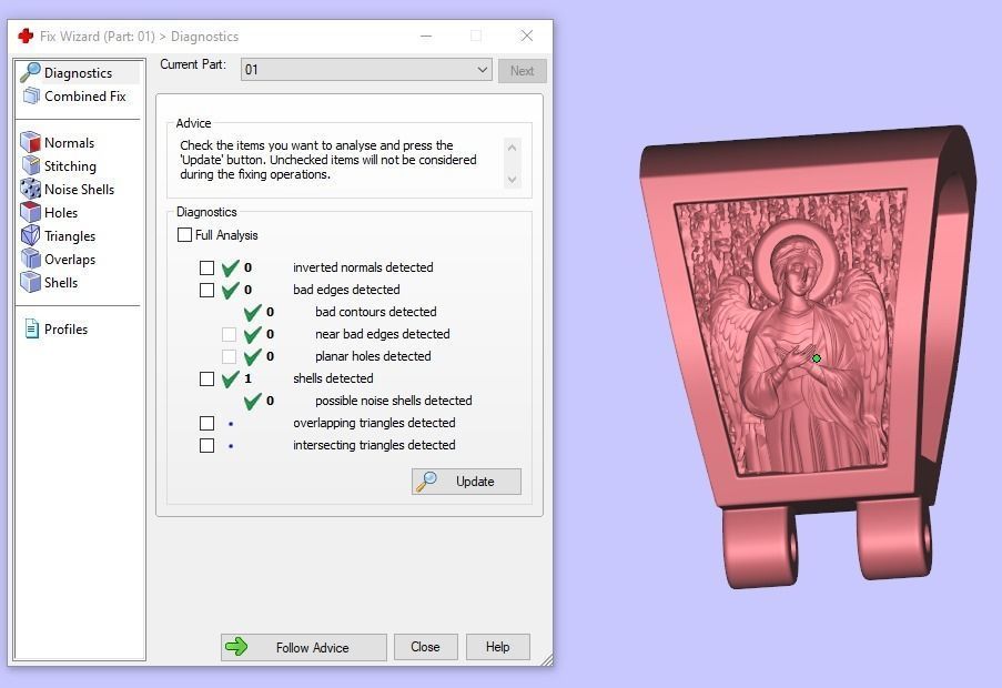 Saint michael  jesus orthodox cross 3D print model_9