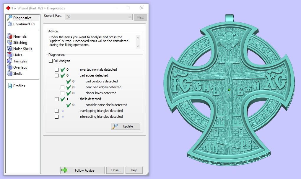 Saint michael  jesus orthodox cross 3D print model_10