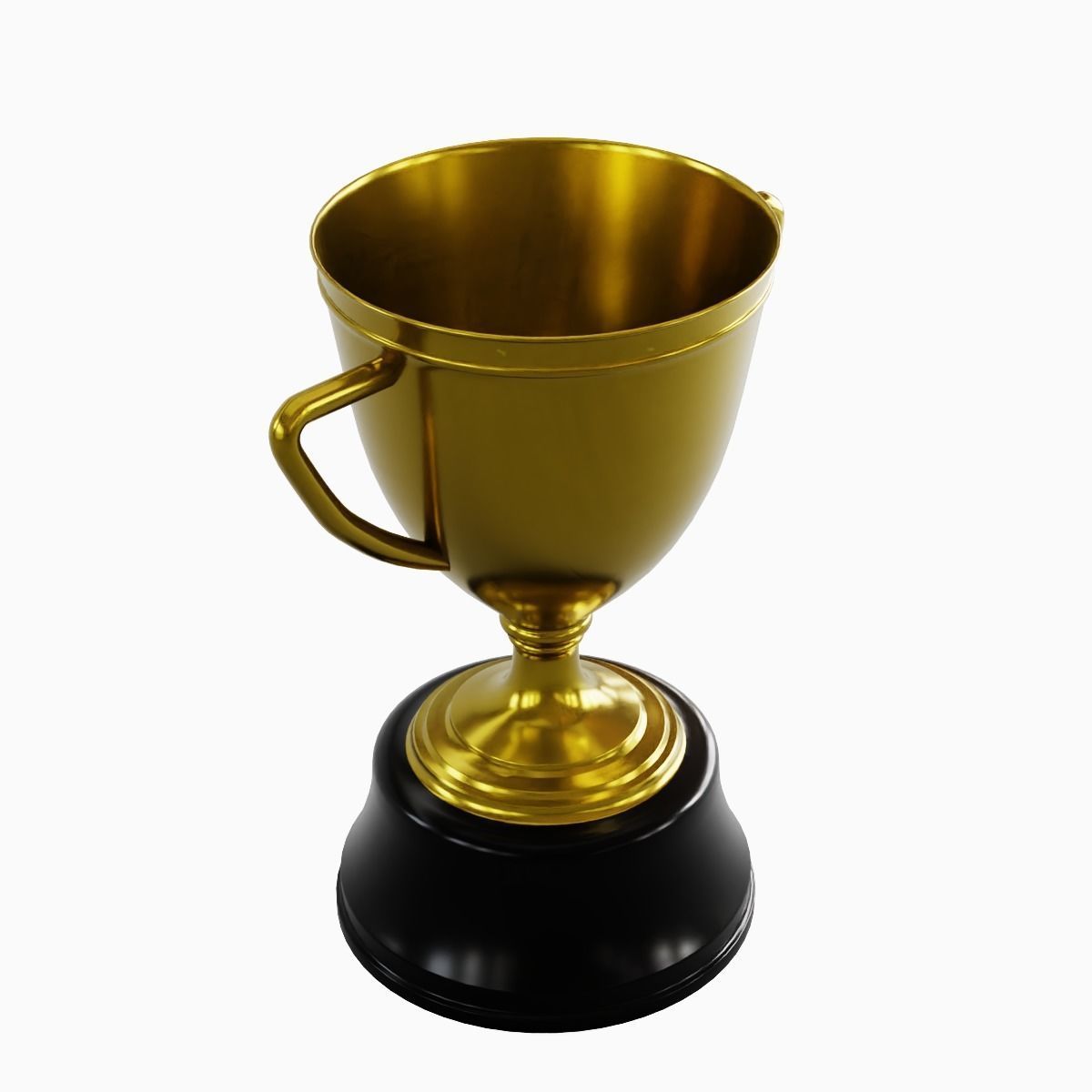 Gold Trophy Cup 02 3D model_9