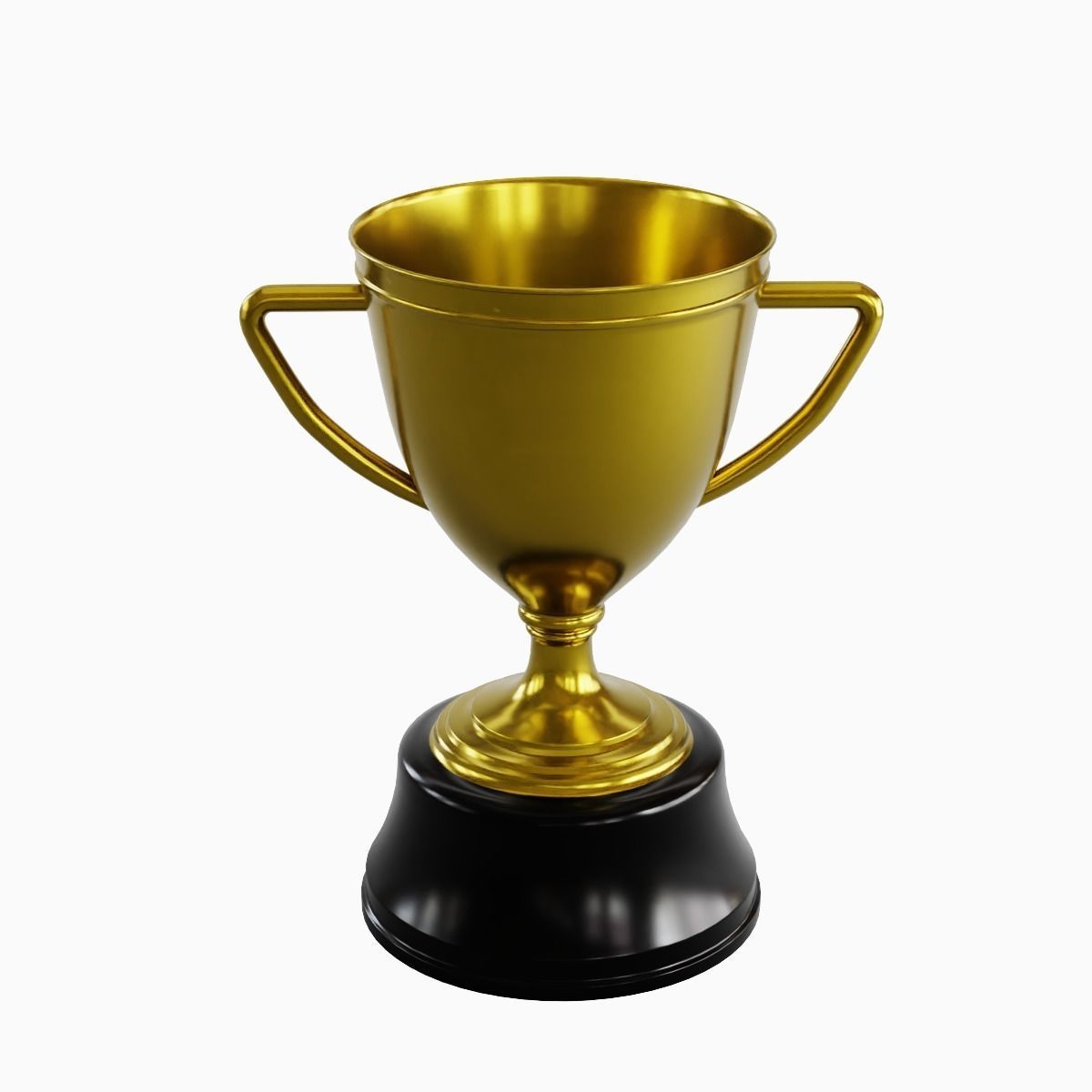 Gold Trophy Cup 02 3D model_5