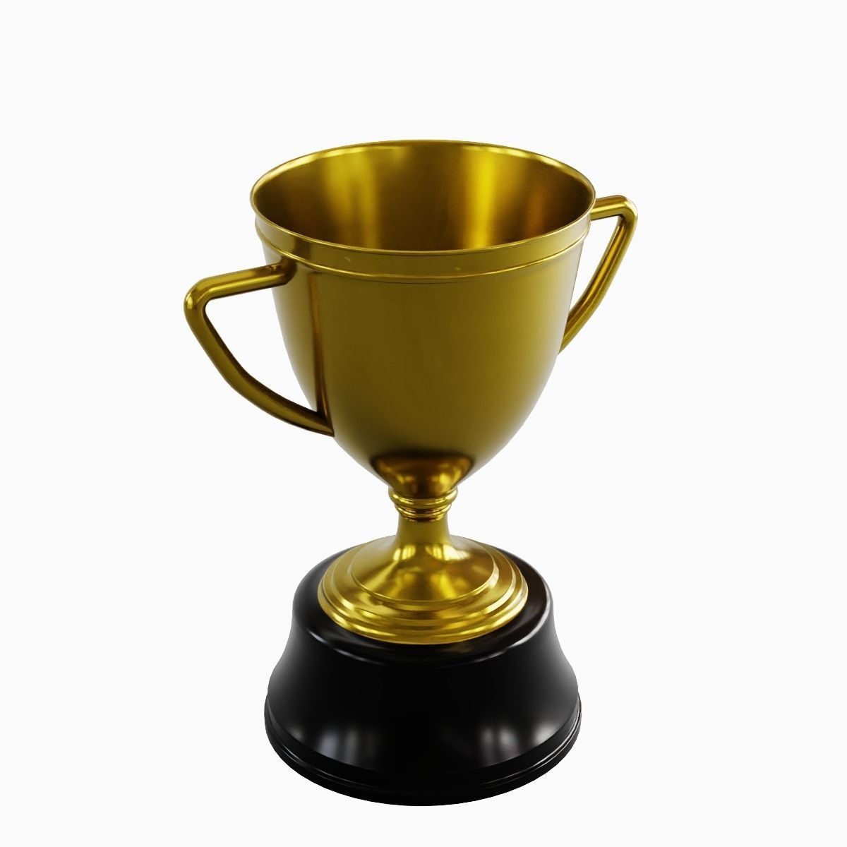 Gold Trophy Cup 02 3D model_7