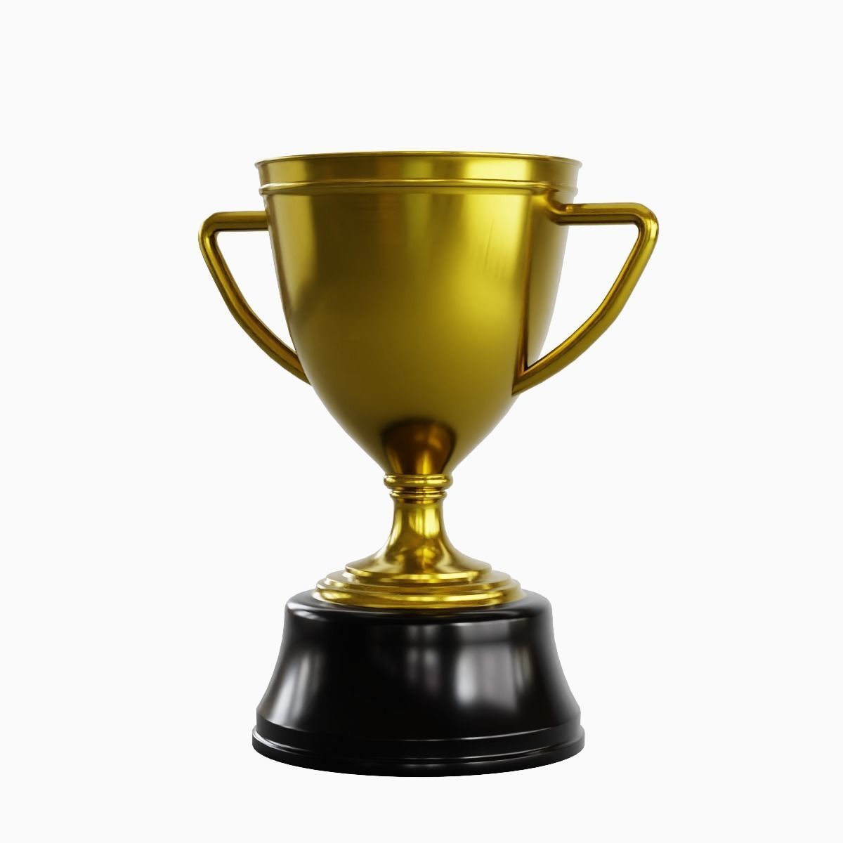 Gold Trophy Cup 02 3D model_1