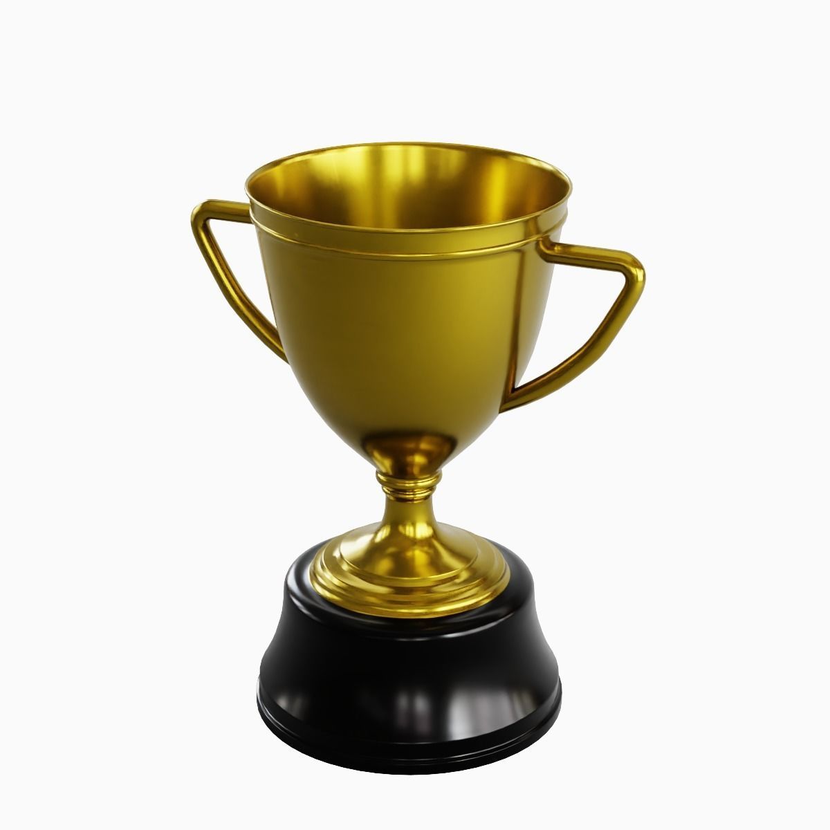 Gold Trophy Cup 02 3D model_6