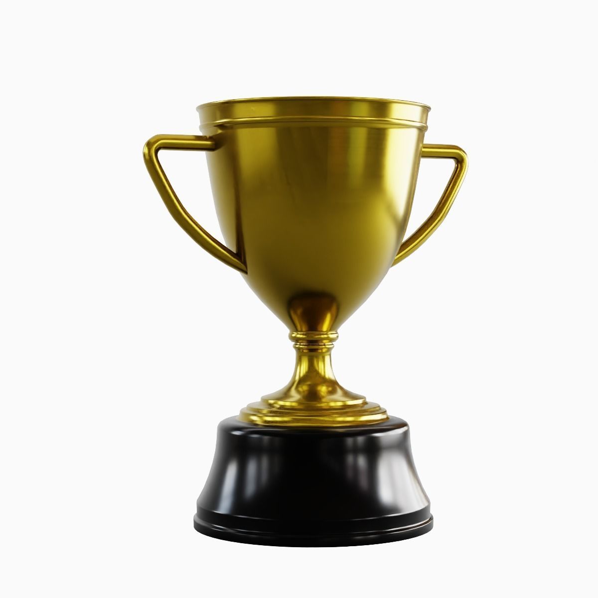 Gold Trophy Cup 02 3D model_2