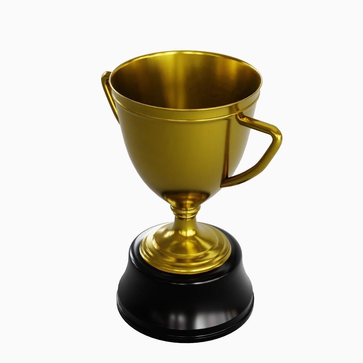 Gold Trophy Cup 02 3D model_8
