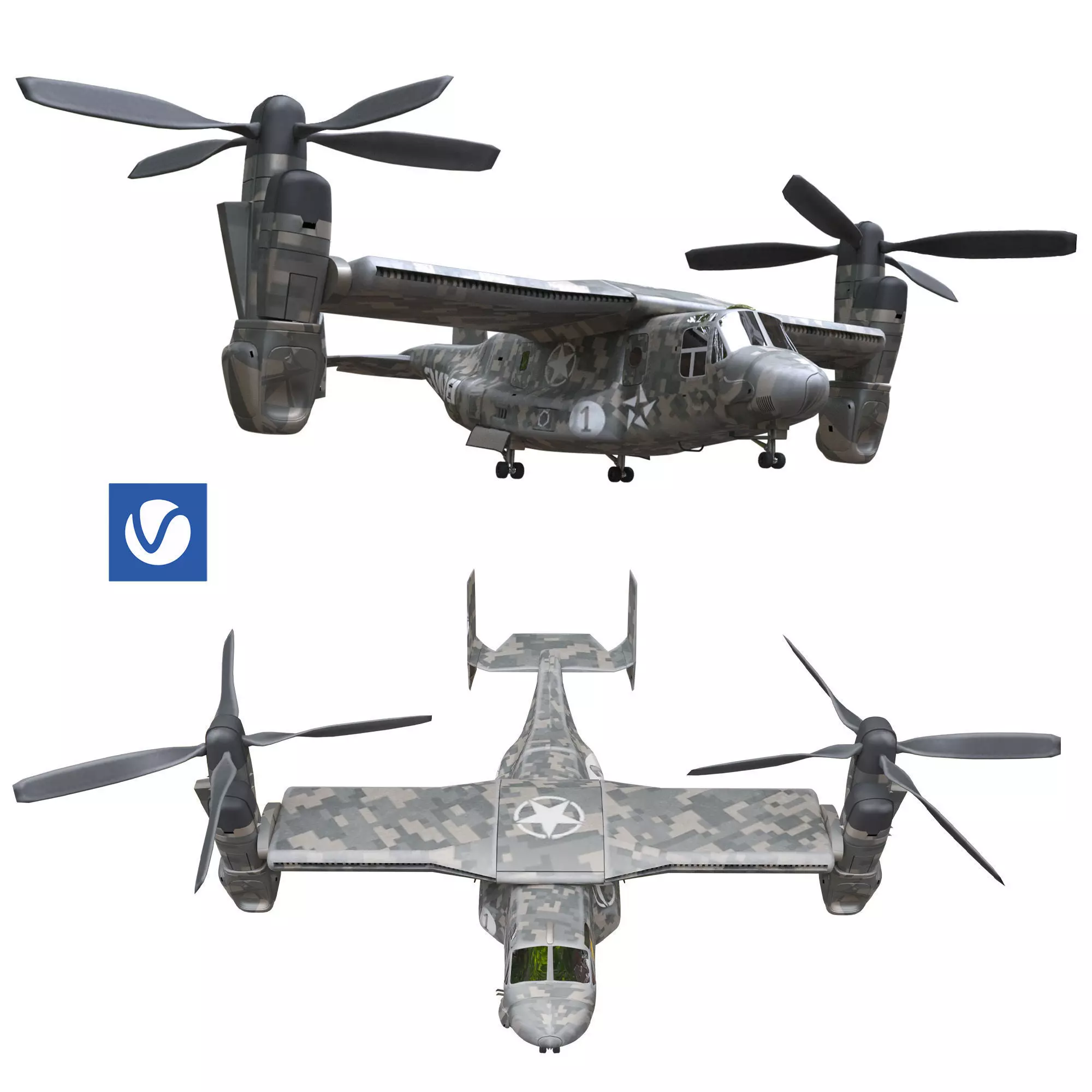 Bell Boeing V-22 osprey 3D model