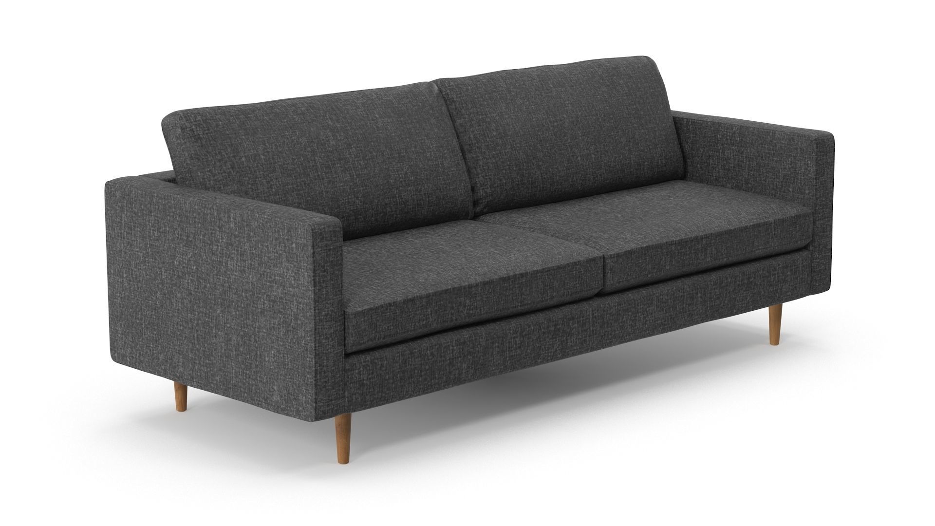 Sofa - Grey Low-poly 3D model_3