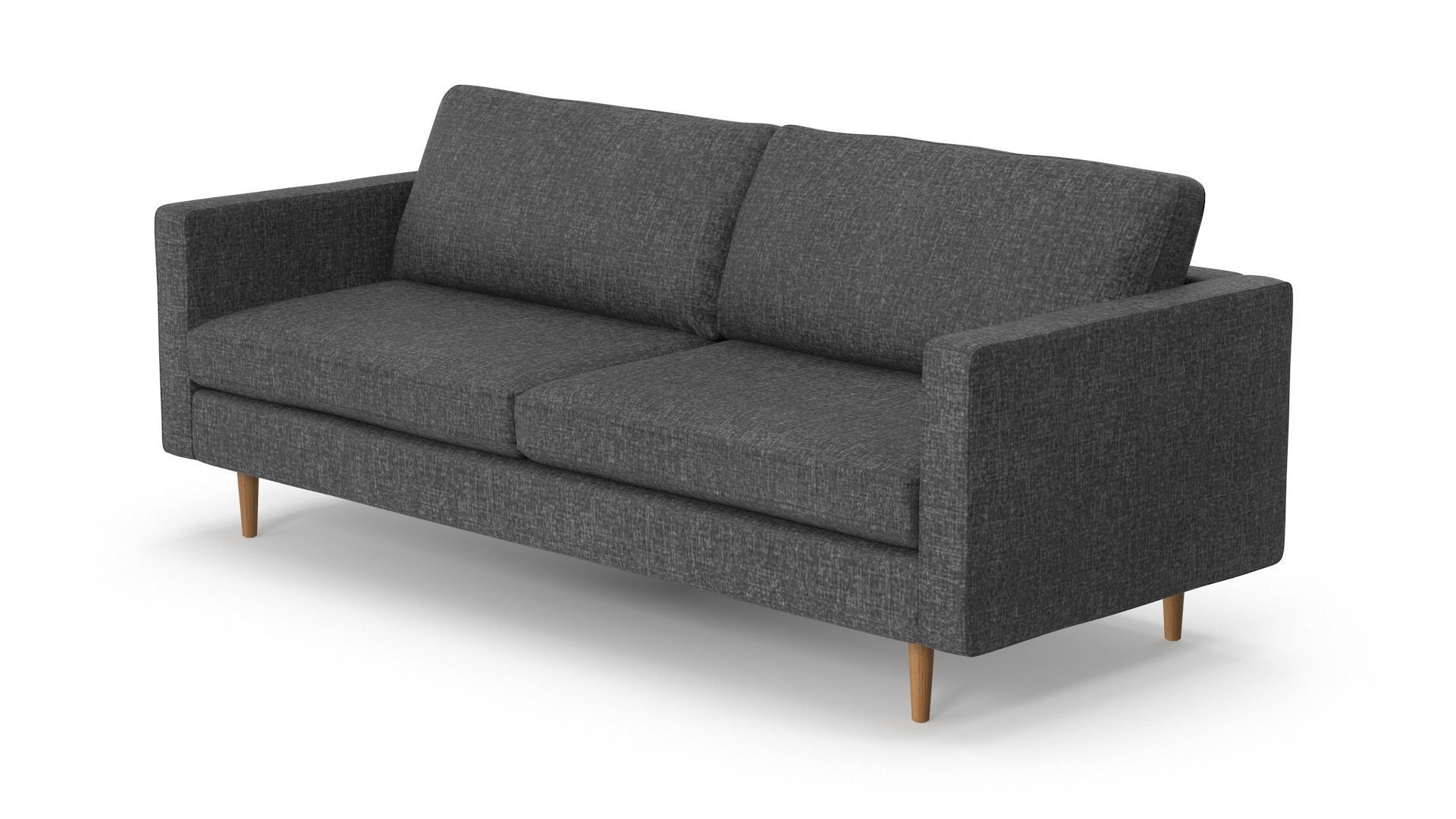 Sofa - Grey Low-poly 3D model_2