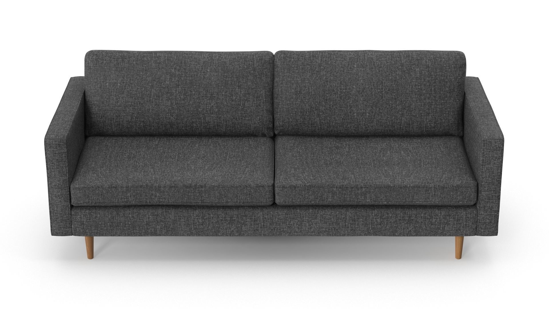 Sofa - Grey Low-poly 3D model_1