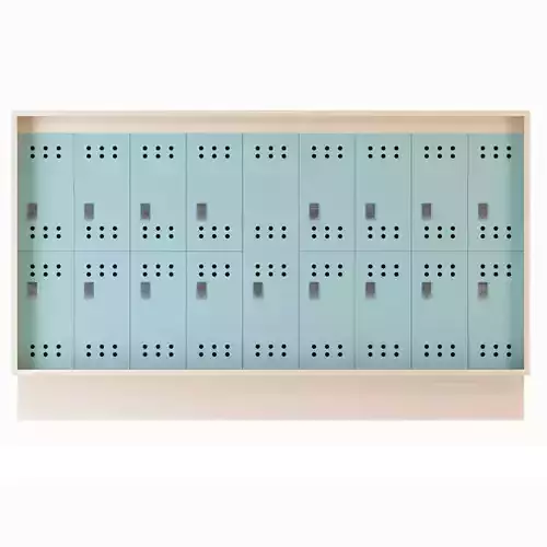 The Lockers for fitness 3D model