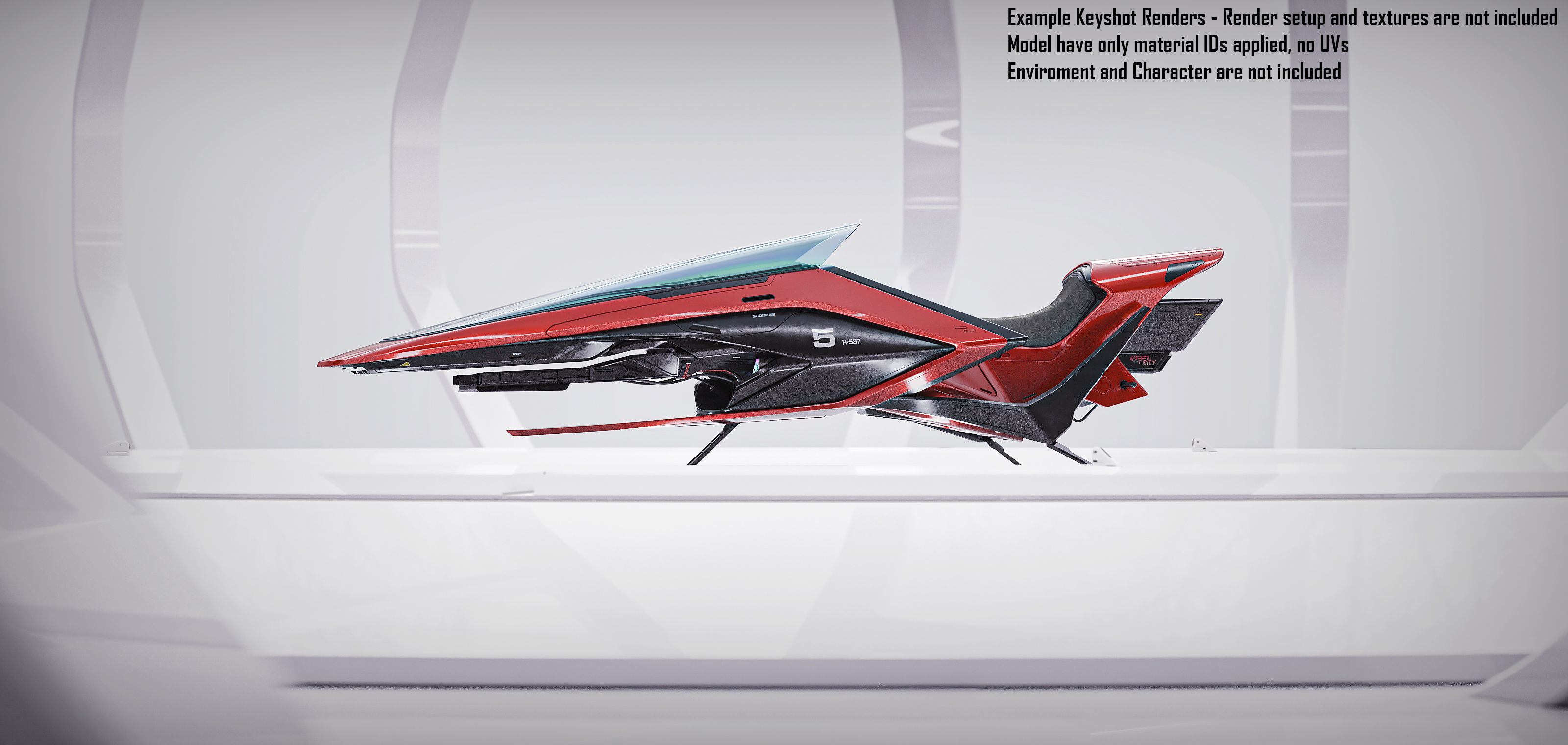 Hover Bike 3D model_2