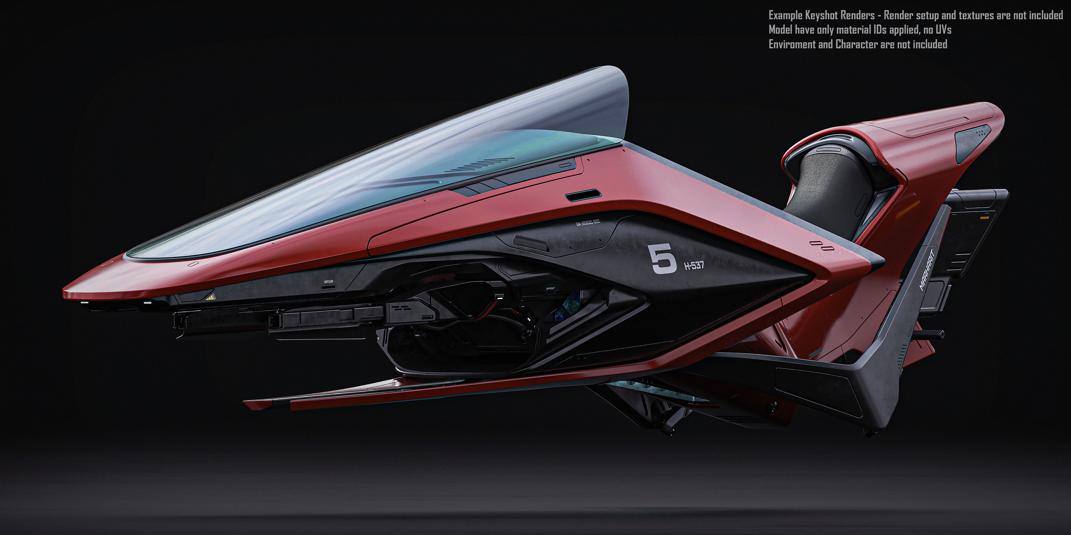 Hover Bike 3D model_6