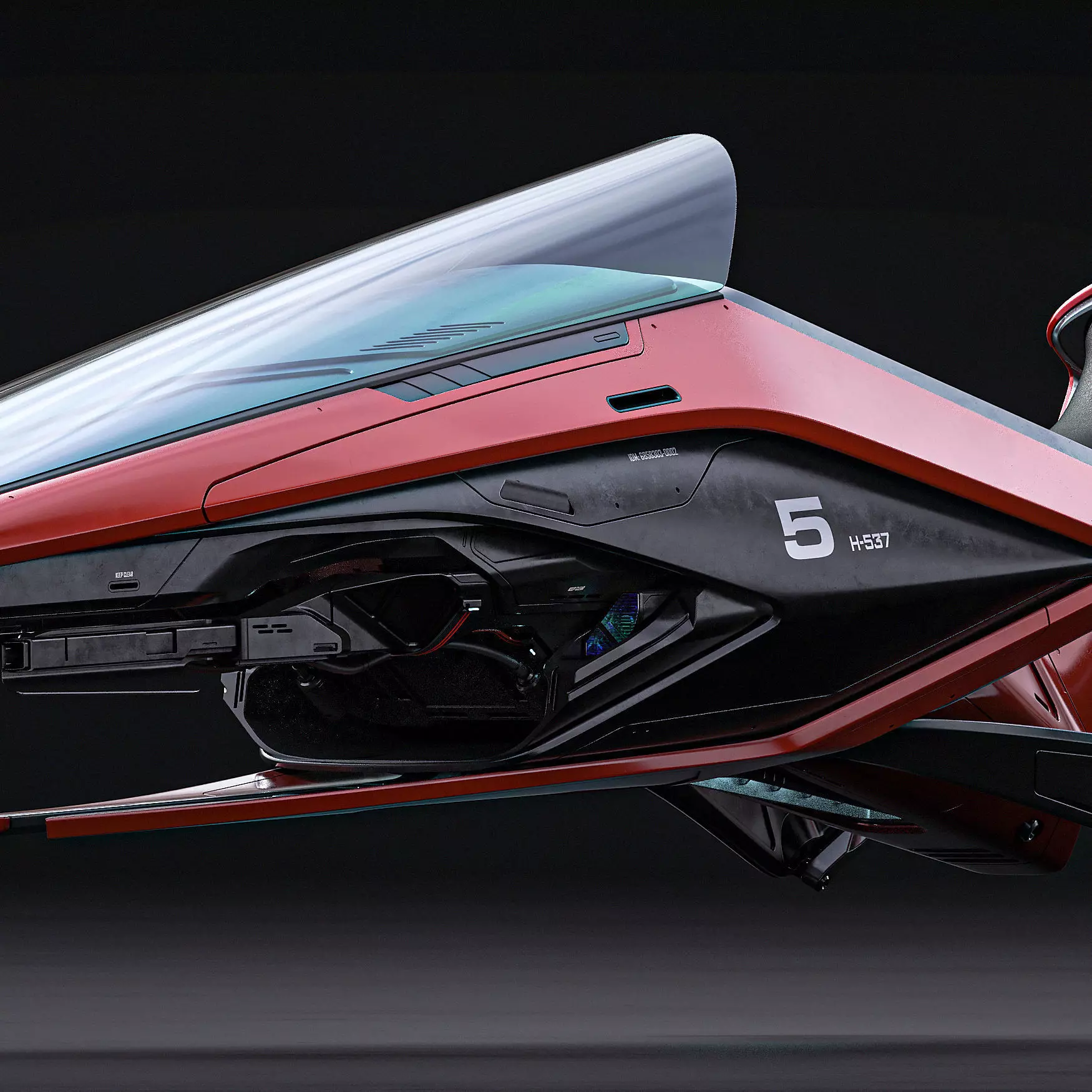 Hover Bike 3D model_0