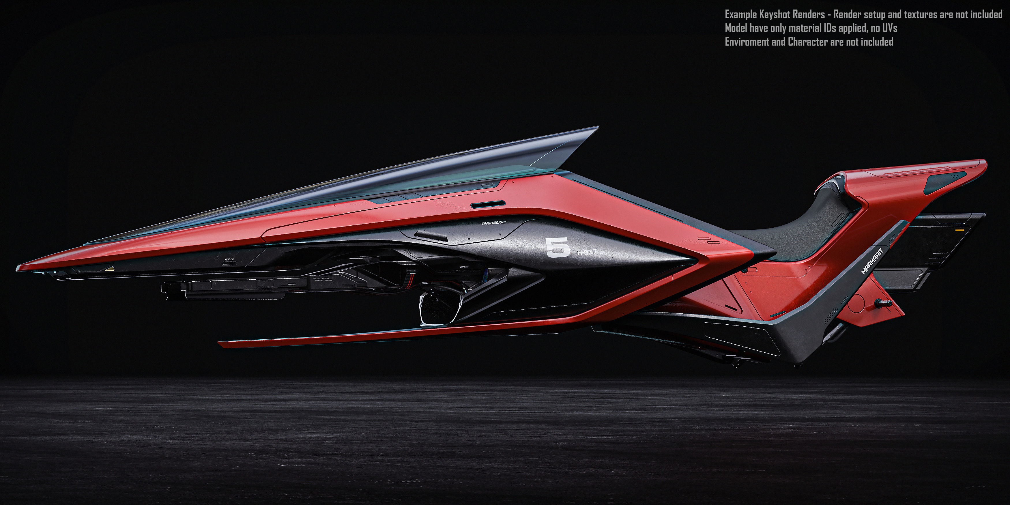 Hover Bike 3D model_8