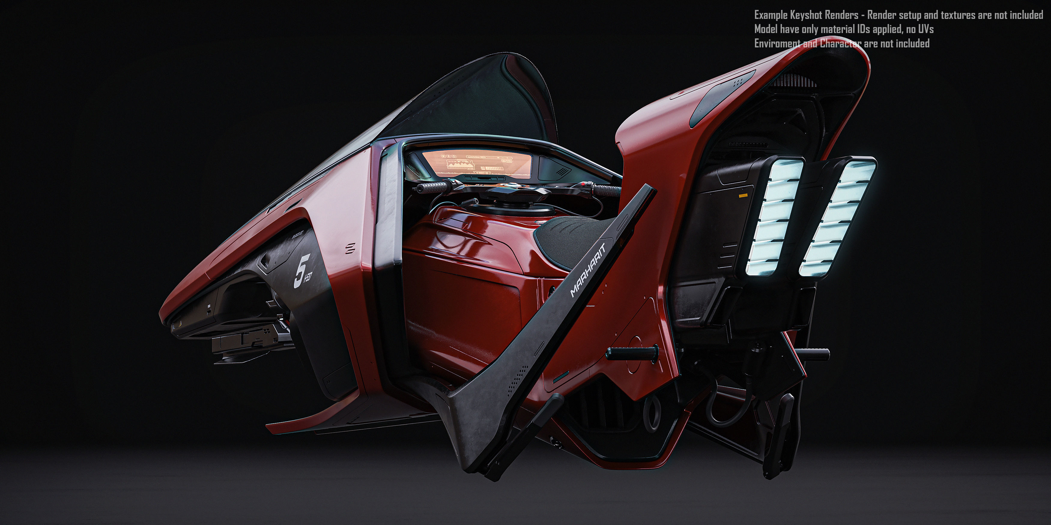 Hover Bike 3D model_11