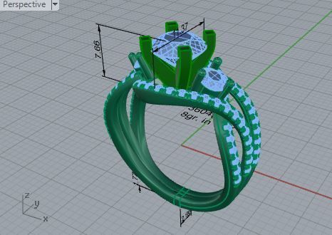 Round textured ring 3604 3D print model 3D print model_7