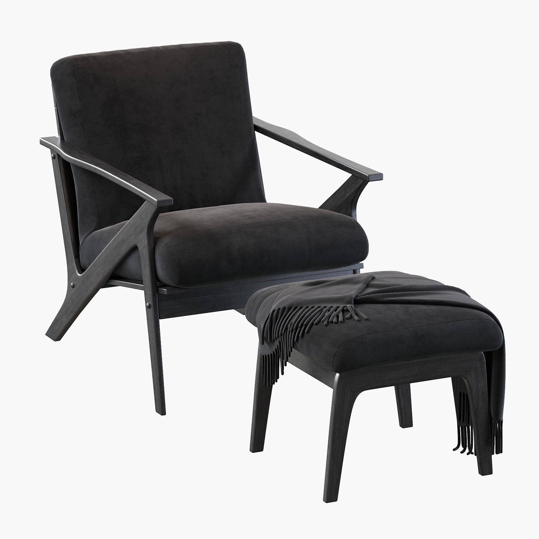 Baxton Studio Bianca Mid-Century 3D model_7