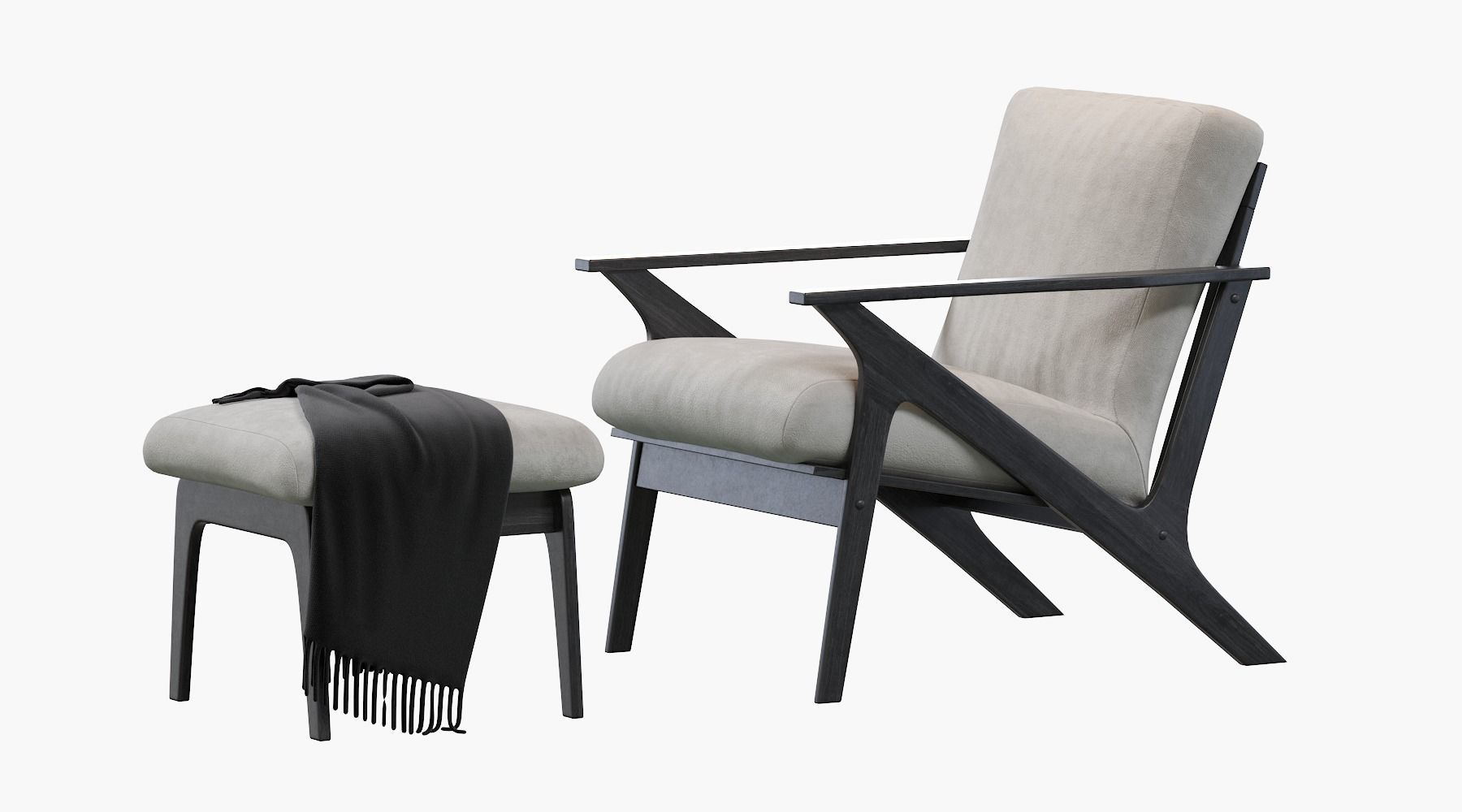 Baxton Studio Bianca Mid-Century 3D model_6