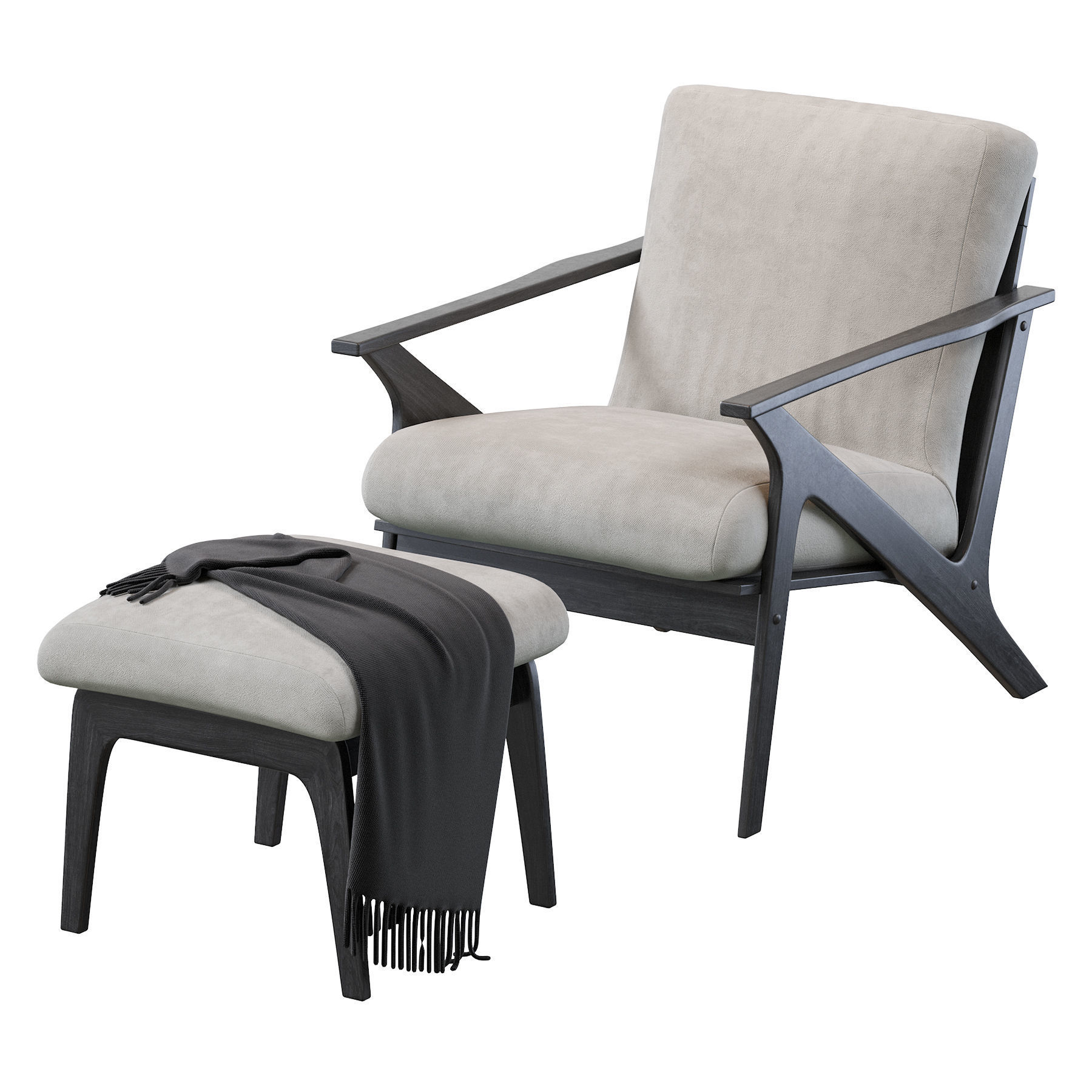 Baxton Studio Bianca Mid-Century 3D model_2